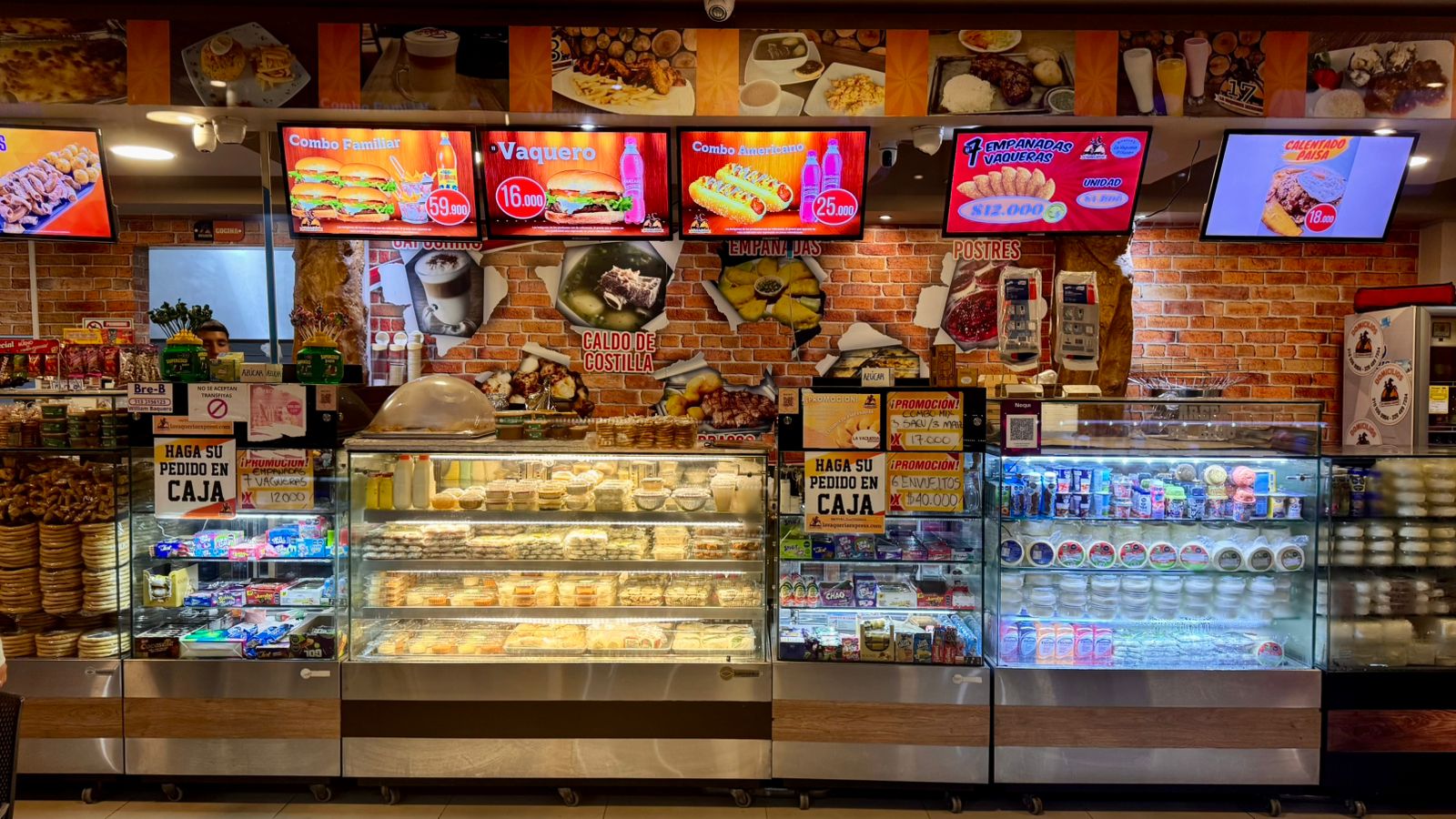 Nuestros combos: Familiar, Vaquero y Americano